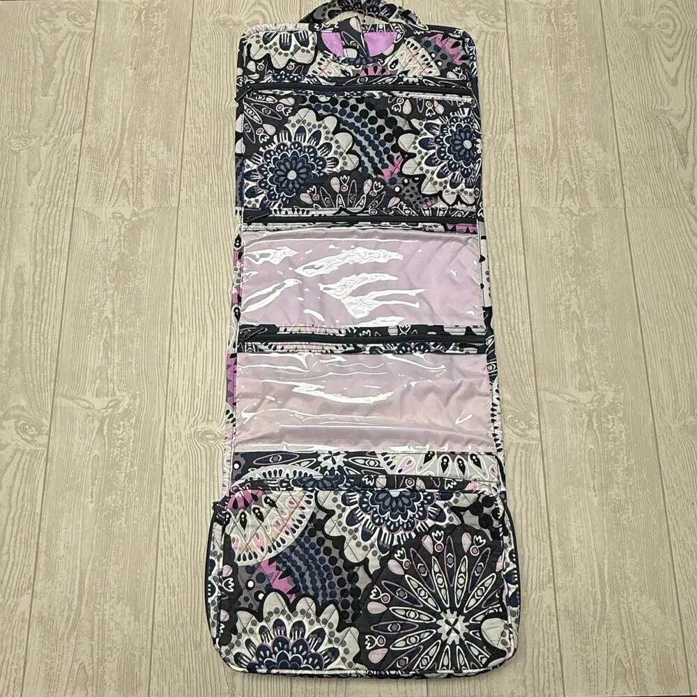 Vera Bradley Mimosa Medallion Hanging Travel Organizer Cosmetic Toiletry Bag